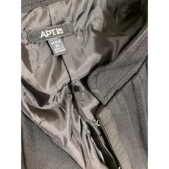 Apt 9 Womens XL Petite Black Jacket Hook Closure Stylish Blazer - Picture 3 of 6